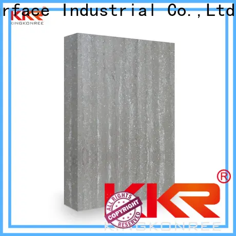 KingKonree black solid surface sheet slabs directly sale for indoors 1