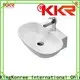 KingKonree white above counter wash basin design for restaurant 1