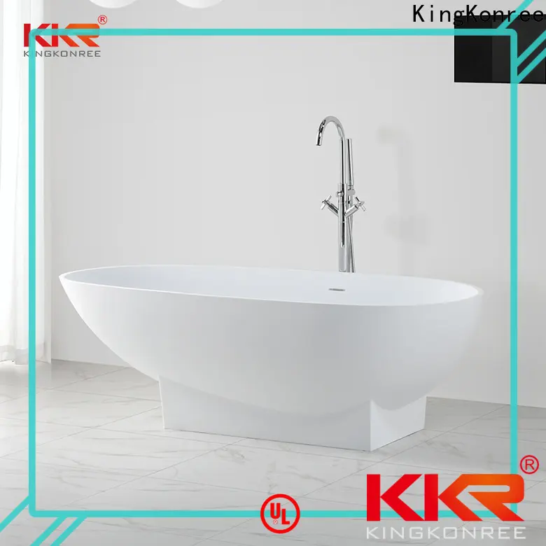 KingKonree durable freestanding deep soaking tub OEM for shower room 1
