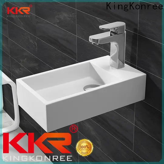 KingKonree bathroom wall hung double basin customized for home 1