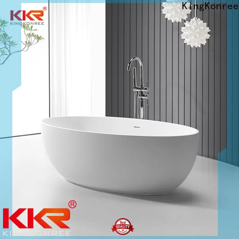 KingKonree high-end modern stand alone tub at discount for bathroom 1