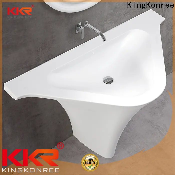 shelf freestanding bathroom basin customized for motel 1