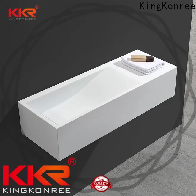 square modern wall hung basin customized for bathroom 1