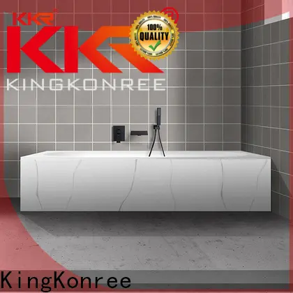 KingKonree black artificial stone bathtub manufacturer for hotel 1