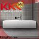 KingKonree black artificial stone bathtub manufacturer for hotel 1