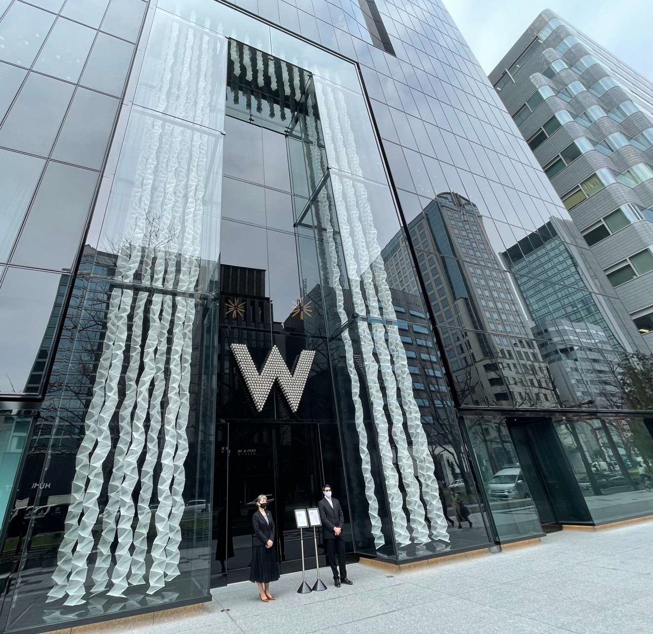 Five-star W Hotel Project in Japan Custom Size Vanity Solid Surface ...