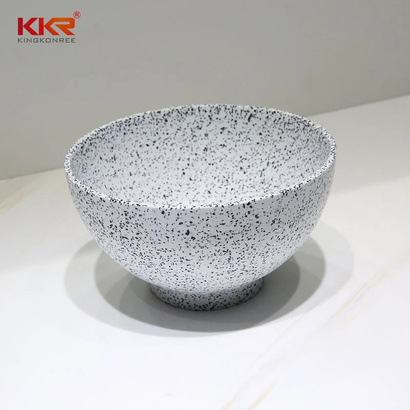 تصميم الأزياء الحجر الاصطناعي terrazzo أحواض الغسيل الصغيرة بالوعة 1