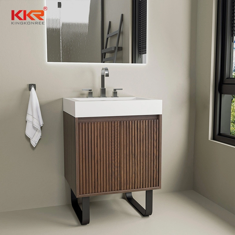 Lavabo armoire convertible Ada lavabo vanité de salle de bain conforme par kingkonree 1