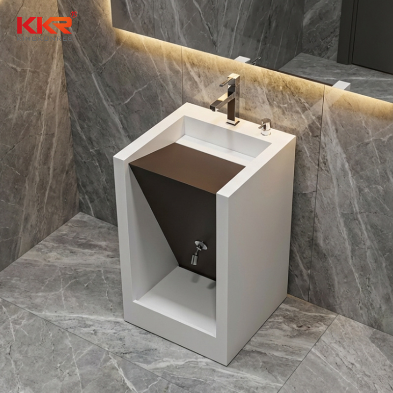 Compact Solide Lavabo d'ablution compact et hygiénique en surface solide pour mosquées ...