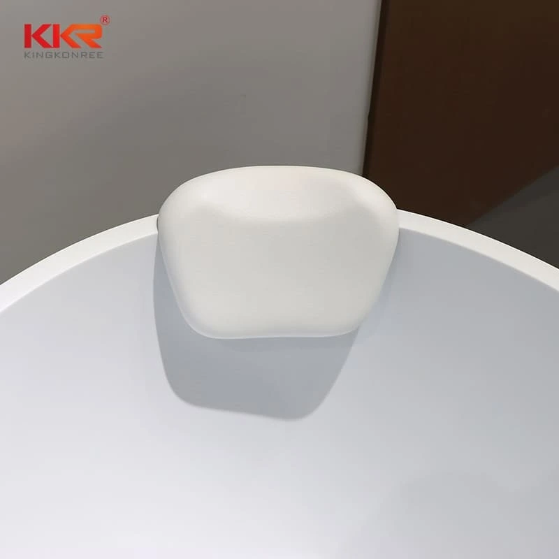 Almohada blanca de PU para bañera, cojín impermeable de soporte para el cuello para baño en casa, spa y baño de hotel KKR-BP1004 1